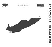Lake Erie Blank Vector Map...