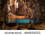 Underground Caves of Okinawa, Japan - June 5, 2017:  Gyokusendo Cave