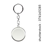 blank round metal key chain... | Shutterstock . vector #376165285