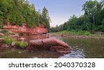 Iron river in northern Wisconsin 