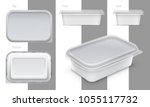 vector rectangular plastic... | Shutterstock .eps vector #1055117732