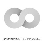 infinity sign made of of two... | Shutterstock . vector #1844470168