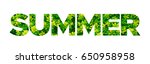 summer poster. summer... | Shutterstock . vector #650958958