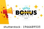 banner advertising super bonus... | Shutterstock .eps vector #1966689535
