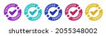 stamp sticker with certified... | Shutterstock .eps vector #2055348002