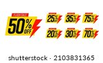 trendy flash sale yellow label... | Shutterstock . vector #2103831365