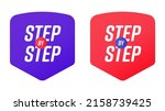 step by step label  sale... | Shutterstock . vector #2158739425
