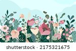 beautiful floral background of... | Shutterstock .eps vector #2175321675