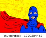 vector illustrated superhero ... | Shutterstock .eps vector #1720204462