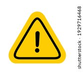 hazard warning attention sign... | Shutterstock .eps vector #1929716468