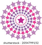 vector image of pink celestial... | Shutterstock .eps vector #2054799152