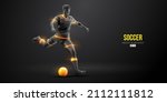 football soccer player man in... | Shutterstock .eps vector #2112111812
