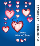 happy valentines day card... | Shutterstock .eps vector #367885298