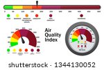 air quality index numerical... | Shutterstock .eps vector #1344130052