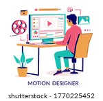motion designer animator... | Shutterstock .eps vector #1770225452