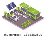isometric eco transport ... | Shutterstock .eps vector #1893363502