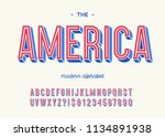 America Modern Alphabet 3d...