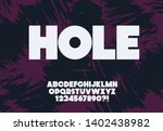 vector bold hole font modern... | Shutterstock .eps vector #1402438982