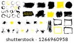 grunge set. detailed textures.... | Shutterstock .eps vector #1266960958