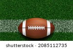 american football ball on... | Shutterstock .eps vector #2085112735
