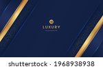 dark navy blue and gold... | Shutterstock .eps vector #1968938938