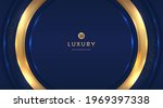 dark navy blue and gold circle... | Shutterstock .eps vector #1969397338