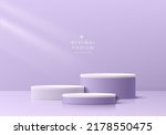 abstract lavender 3d room with...