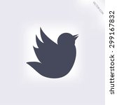 doodle bird icon | Shutterstock .eps vector #299167832