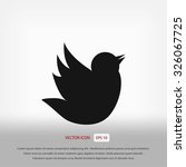 doodle bird icon | Shutterstock .eps vector #326067725