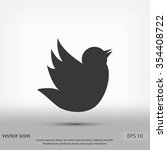 doodle bird icon | Shutterstock .eps vector #354408722