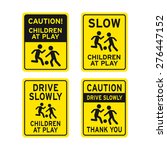 Children Playing Traffic Sign...