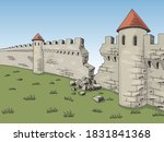 Broken Wall Medieval Castle...