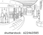 shopping mall graphic black... | Shutterstock .eps vector #622463585