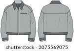 leather jackets  bomber jacket  ... | Shutterstock .eps vector #2075569075