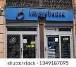 Small photo of Rome, Italy - August 10, 2018: Imprebanca bank branch. Multi-channel bank reference for businesses and private individuals