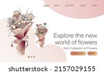 vector illustration of bouquet... | Shutterstock .eps vector #2157029155
