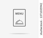 menu icon. vector concept... | Shutterstock .eps vector #1371035942