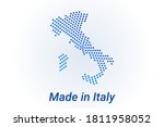 map icon of italy. vector logo... | Shutterstock .eps vector #1811958052