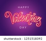 happy valentine's day vector... | Shutterstock .eps vector #1251518392