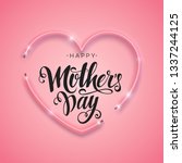 happy mother's day script... | Shutterstock .eps vector #1337244125