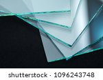 Small photo of Sheets of Factory manufacturing tempered clear float glass panels cut to size