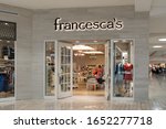 Small photo of Tysons Corner, Virginia, USA- January 14, 2020: The Francesca's storefront inTysons Corner Center, Virginia, USA. Francesca's specializes in women's clothing, accessories, and gifts. 