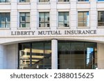 Small photo of Liberty Mutual Insurance office building in Boston, MA, USA, on November 11, 2023. Liberty Mutual Group (Liberty Mutual Insurance), is an American diversified global insurer.