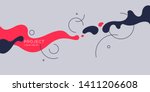 trendy abstract background.... | Shutterstock .eps vector #1411206608