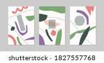 a set of posters. a composition ... | Shutterstock .eps vector #1827557768