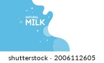 modern poster fresh milk with... | Shutterstock .eps vector #2006112605