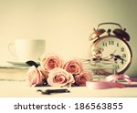 Vintage Still Life With Roses