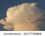 Mushroom Cloud Against Blue Sky ...