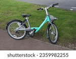 Small photo of Southampton, Hampshire UK - 08.19.2023 - Public bike share scheme in city of Southampton. Beryl hire bicycle on pathway. rental bike