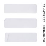 blank white paper sticker label ... | Shutterstock . vector #1875624412